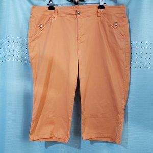 Venezia bright orange Plus size 22 capri pants